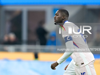 Ibrahima Konate of France looks on during the UEFA Nations League 2024/25 League A Group 2 match between Italy and France at Stadio Giuseppe...