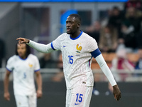 Ibrahima Konate of France gestures during the UEFA Nations League 2024/25 League A Group 2 match between Italy and France at Stadio Giuseppe...