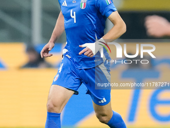 Alessandro Buongiorno of Italy during the UEFA Nations League 2024/25 League A Group 2 match between Italy and France at Stadio Giuseppe Mea...