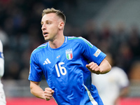 Davide Frattesi of Italy during the UEFA Nations League 2024/25 League A Group 2 match between Italy and France at Stadio Giuseppe Meazza on...