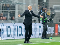 Luciano Spalletti head coach of Italy gestures during the UEFA Nations League 2024/25 League A Group 2 match between Italy and France at Sta...