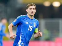 Nicolo' Barella of Italy looks on during the UEFA Nations League 2024/25 League A Group 2 match between Italy and France at Stadio Giuseppe...