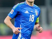 Nicolo' Barella of Italy looks on during the UEFA Nations League 2024/25 League A Group 2 match between Italy and France at Stadio Giuseppe...