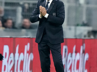 Luciano Spalletti head coach of Italy reacts during the UEFA Nations League 2024/25 League A Group 2 match between Italy and France at Stadi...