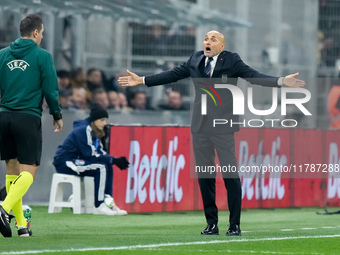 Luciano Spalletti head coach of Italy looks dejected during the UEFA Nations League 2024/25 League A Group 2 match between Italy and France...