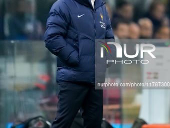 Didier Deschamps head coach of France looks on during the UEFA Nations League 2024/25 League A Group 2 match between Italy and France at Sta...