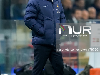 Didier Deschamps head coach of France looks on during the UEFA Nations League 2024/25 League A Group 2 match between Italy and France at Sta...