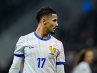 William Saliba of France looks on during the UEFA Nations League 2024/25 League A Group 2 match between Italy and France at Stadio Giuseppe...