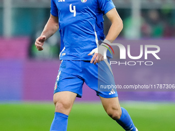 Alessandro Buongiorno of Italy during the UEFA Nations League 2024/25 League A Group 2 match between Italy and France at Stadio Giuseppe Mea...