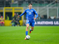 Andrea Cambiaso of Italy during the UEFA Nations League 2024/25 League A Group 2 match between Italy and France at Stadio Giuseppe Meazza on...