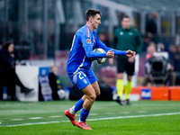 Andrea Cambiaso of Italy during the UEFA Nations League 2024/25 League A Group 2 match between Italy and France at Stadio Giuseppe Meazza on...