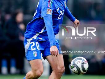 Andrea Cambiaso of Italy during the UEFA Nations League 2024/25 League A Group 2 match between Italy and France at Stadio Giuseppe Meazza on...