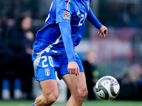 Andrea Cambiaso of Italy during the UEFA Nations League 2024/25 League A Group 2 match between Italy and France at Stadio Giuseppe Meazza on...