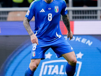 Sandro Tonali of Italy during the UEFA Nations League 2024/25 League A Group 2 match between Italy and France at Stadio Giuseppe Meazza on N...