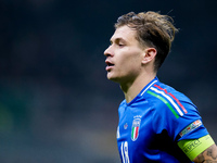 Nicolo' Barella of Italy looks on during the UEFA Nations League 2024/25 League A Group 2 match between Italy and France at Stadio Giuseppe...