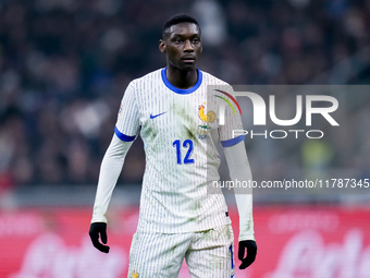 Randal Kolo Muani of France looks on during the UEFA Nations League 2024/25 League A Group 2 match between Italy and France at Stadio Giusep...