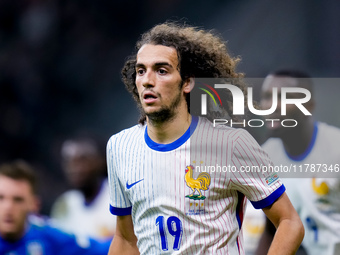 Matteo Guendouzi of France during the UEFA Nations League 2024/25 League A Group 2 match between Italy and France at Stadio Giuseppe Meazza...