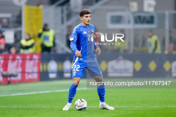 Giovanni Di Lorenzo of Italy during the UEFA Nations League 2024/25 League A Group 2 match between Italy and France at Stadio Giuseppe Meazz...