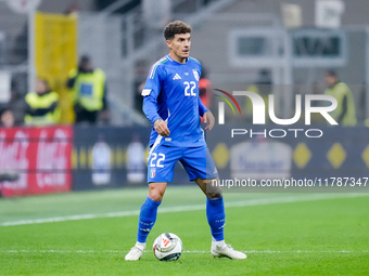 Giovanni Di Lorenzo of Italy during the UEFA Nations League 2024/25 League A Group 2 match between Italy and France at Stadio Giuseppe Meazz...