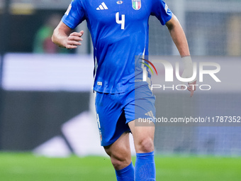 Alessandro Buongiorno of Italy during the UEFA Nations League 2024/25 League A Group 2 match between Italy and France at Stadio Giuseppe Mea...