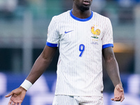 Marcus Thuram of France reacts during the UEFA Nations League 2024/25 League A Group 2 match between Italy and France at Stadio Giuseppe Mea...