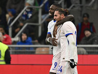 Adrien Rabiot (FRA) celebrates after scoring the goal to make it 1-3 during the UEFA Nations League Matchday 6 match between Italy and Franc...