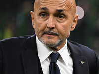 Head Coach Luciano Spalletti of Italy coaches during the Group A2 - UEFA Nations League 2024 match between Italy and France at Giuseppe Meaz...