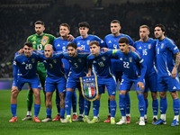 The lineup of Italy during the Group A2 - UEFA Nations League 2024 match between Italy and France in Milan, Italy, on November 17, 2024, at...