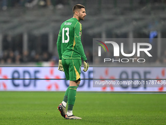 Guglielmo Vicario of Italy plays against France during the Group A2 - UEFA Nations League 2024 match between Italy and France in Milan, Ital...