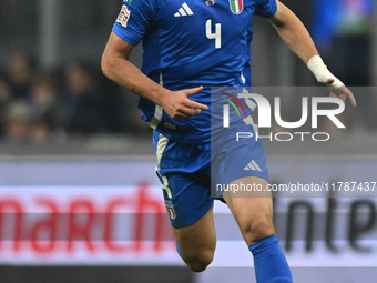 Alessandro Buongiorno of Italy plays against France during the Group A2 - UEFA Nations League 2024 match between Italy and France at Giusepp...