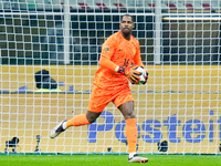 Mike Maignan of France during the UEFA Nations League 2024/25 League A Group 2 match between Italy and France at Stadio Giuseppe Meazza on N...