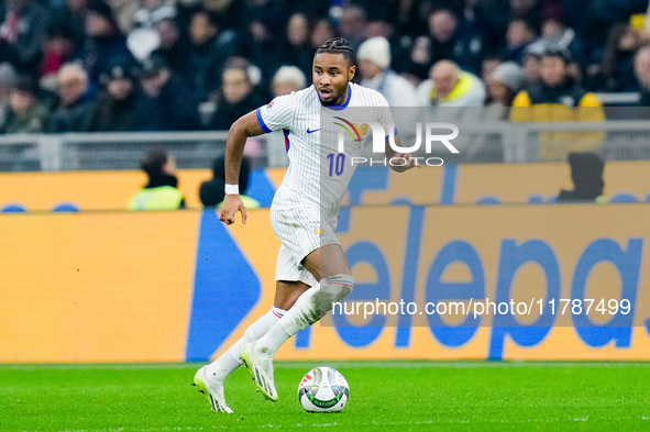 Christopher Nkunku of France during the UEFA Nations League 2024/25 League A Group 2 match between Italy and France at Stadio Giuseppe Meazz...