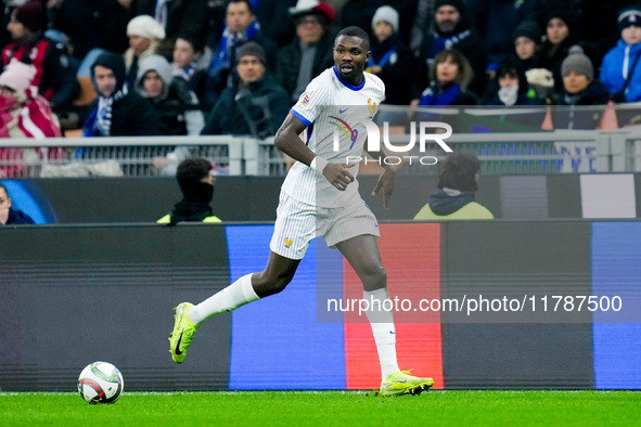 Marcus Thuram of France during the UEFA Nations League 2024/25 League A Group 2 match between Italy and France at Stadio Giuseppe Meazza on...