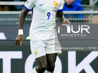 Marcus Thuram of France during the UEFA Nations League 2024/25 League A Group 2 match between Italy and France at Stadio Giuseppe Meazza on...