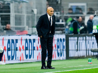 Luciano Spalletti head coach of Italy looks on during the UEFA Nations League 2024/25 League A Group 2 match between Italy and France at Sta...