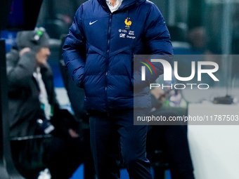 Didier Deschamps head coach of France looks on during the UEFA Nations League 2024/25 League A Group 2 match between Italy and France at Sta...