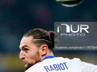 Adrien Rabiot of France during the UEFA Nations League 2024/25 League A Group 2 match between Italy and France at Stadio Giuseppe Meazza on...