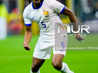 Jules Kounde' of France during the UEFA Nations League 2024/25 League A Group 2 match between Italy and France at Stadio Giuseppe Meazza on...