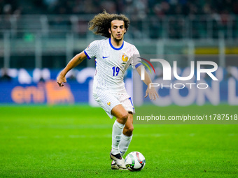 Matteo Guendouzi of France during the UEFA Nations League 2024/25 League A Group 2 match between Italy and France at Stadio Giuseppe Meazza...