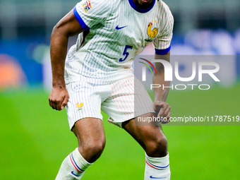 Jules Kounde' of France during the UEFA Nations League 2024/25 League A Group 2 match between Italy and France at Stadio Giuseppe Meazza on...