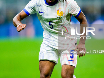 Jules Kounde' of France during the UEFA Nations League 2024/25 League A Group 2 match between Italy and France at Stadio Giuseppe Meazza on...