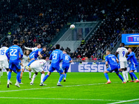 Adrien Rabiot of France scores third goal during the UEFA Nations League 2024/25 League A Group 2 match between Italy and France at Stadio G...