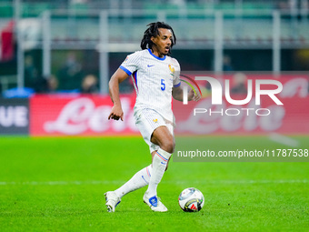 Jules Kounde' of France during the UEFA Nations League 2024/25 League A Group 2 match between Italy and France at Stadio Giuseppe Meazza on...