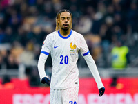 Bradley Barcola of France during the UEFA Nations League 2024/25 League A Group 2 match between Italy and France at Stadio Giuseppe Meazza o...