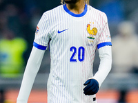 Bradley Barcola of France looks on during the UEFA Nations League 2024/25 League A Group 2 match between Italy and France at Stadio Giuseppe...