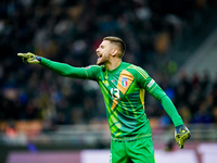 Guglielmo Vicario of Italy during the UEFA Nations League 2024/25 League A Group 2 match between Italy and France at Stadio Giuseppe Meazza...