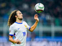 Matteo Guendouzi of France controls the ball during the UEFA Nations League 2024/25 League A Group 2 match between Italy and France at Stadi...