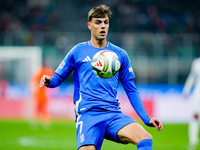 Daniel Maldini of Italy during the UEFA Nations League 2024/25 League A Group 2 match between Italy and France at Stadio Giuseppe Meazza on...