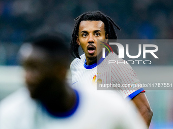 Jules Kounde' of France looks on during the UEFA Nations League 2024/25 League A Group 2 match between Italy and France at Stadio Giuseppe M...