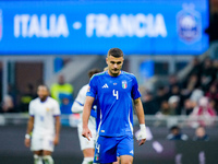 Alessandro Buongiorno of Italy looks on during the UEFA Nations League 2024/25 League A Group 2 match between Italy and France at Stadio Giu...